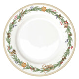 Tányér, étkészlet 18 részes porcelán karácsonyi étkészlet szarvasos White Forest