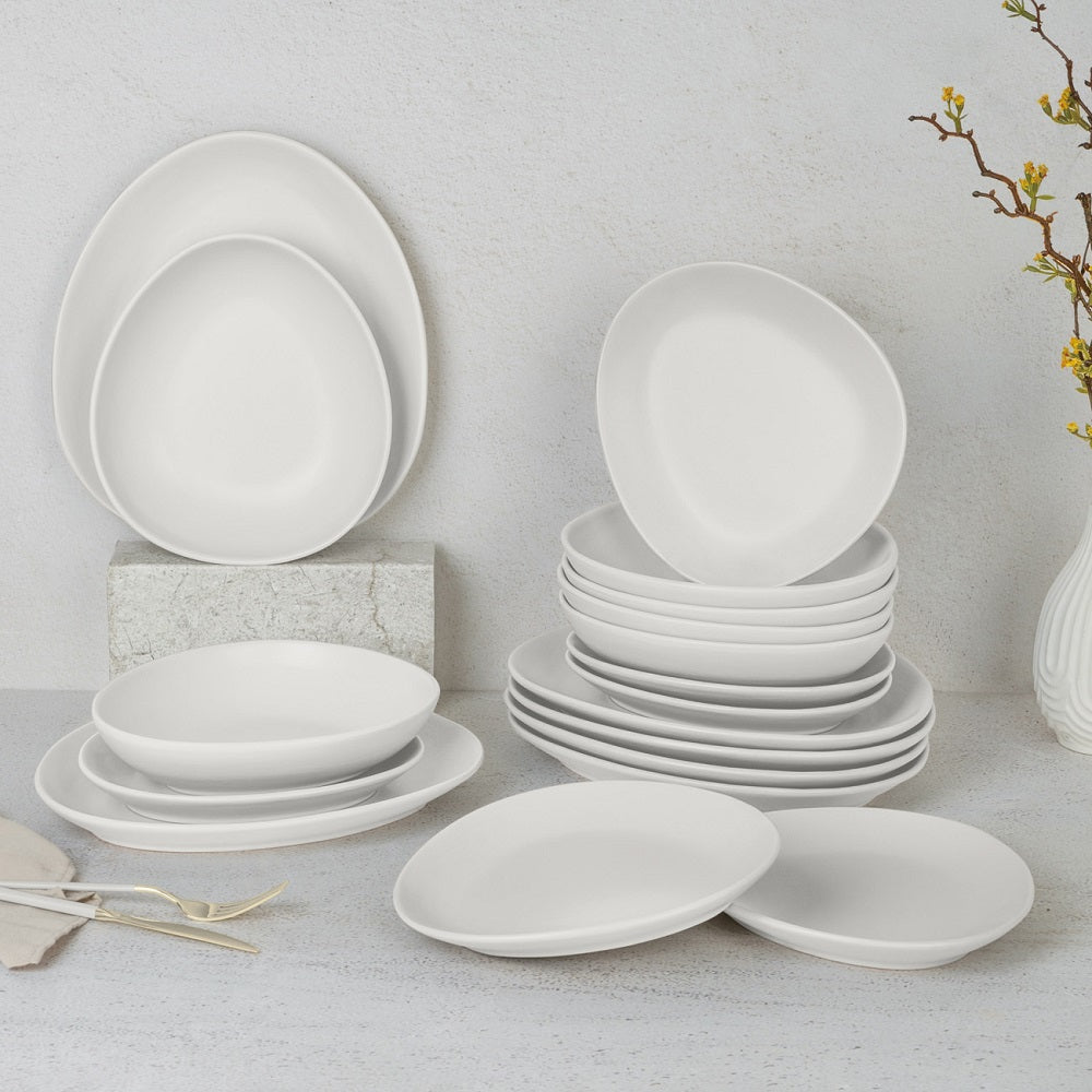 18 részes stoneware kerámia étkészlet matt kém Sahara Collection 10020