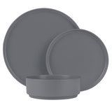 18 részes stoneware kerámia étkészlet matt szürke Aspen