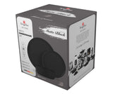 18 részes stoneware matt fekete kerámia étkészlet Berlinger Haus Matte Black