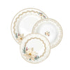 Karácsonyi porcelán étkészlet 18 részes White Elegance