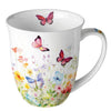 Pillangós porcelán bögre 400 ml Butterflies in field