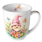 Virágos manó porcelán bögre – tavaszi hangulatban