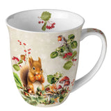 Porcelán bögre 400 ml Mókus minta