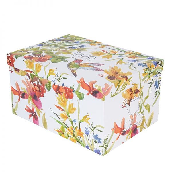 Kolibri madaras porcelán teás készlet fémszűrővel - 2 személyes - 270/900 ml
