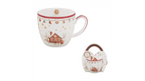 Karácsonyi Porcelán bögre 460 ml díszcsomagolásban Gingerbread House