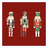 Karácsonyi szalvéta piros diótörő Nutcrackers 33x33 cm 20 db-os