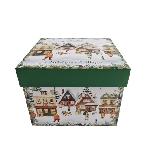 Karácsonyi porcelán eszpresszó kávés csésze 2 személyes Christmas Village