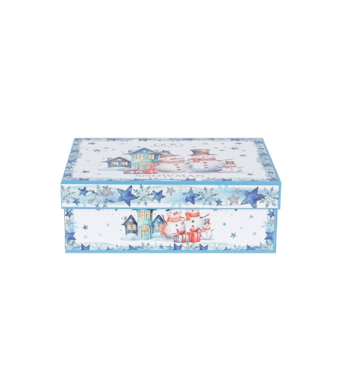 Karácsonyi hóemberes porcelán kávés csésze 2 személyes díszdobozban Snowman