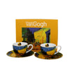 Porcelán eszpresszó kávés csésze + alj 110 ml 2 személyes van Gogh Kávéház éjjel