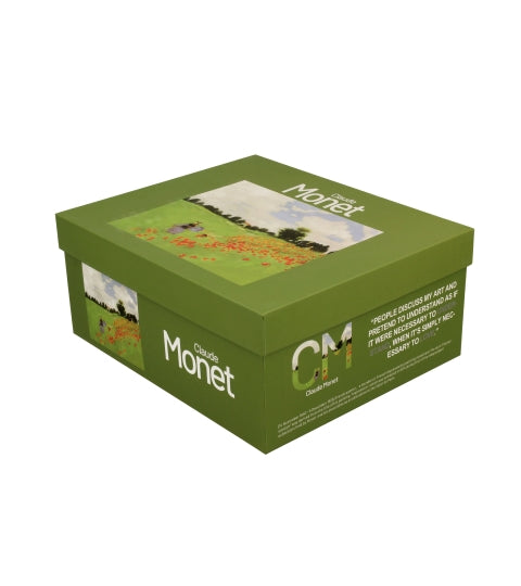 Porcelán csésze + ajl 270 ml 2 személyes dobozban Monet Pipacsmező