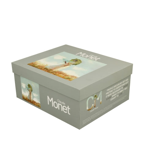 Porcelán csésze + alj 270 ml 2 személyes dobozban Monet Hölgy esernyővel