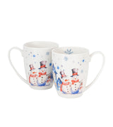 Karácsonyi hóemberes porcelán bögre 2 db-os szett 360 ml díszdobozban Snowman