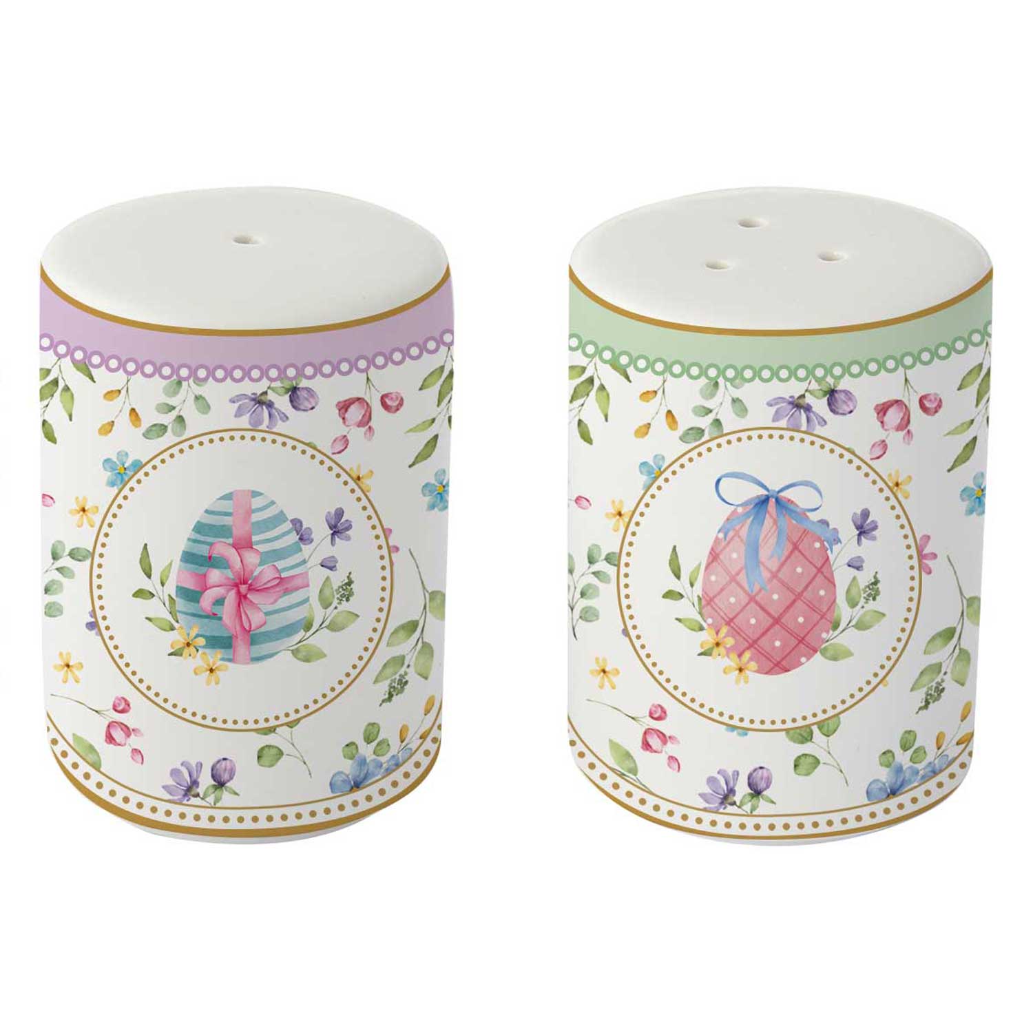 Spring Bloom húsvéti porcelán só-borsszóró szett díszdobozban