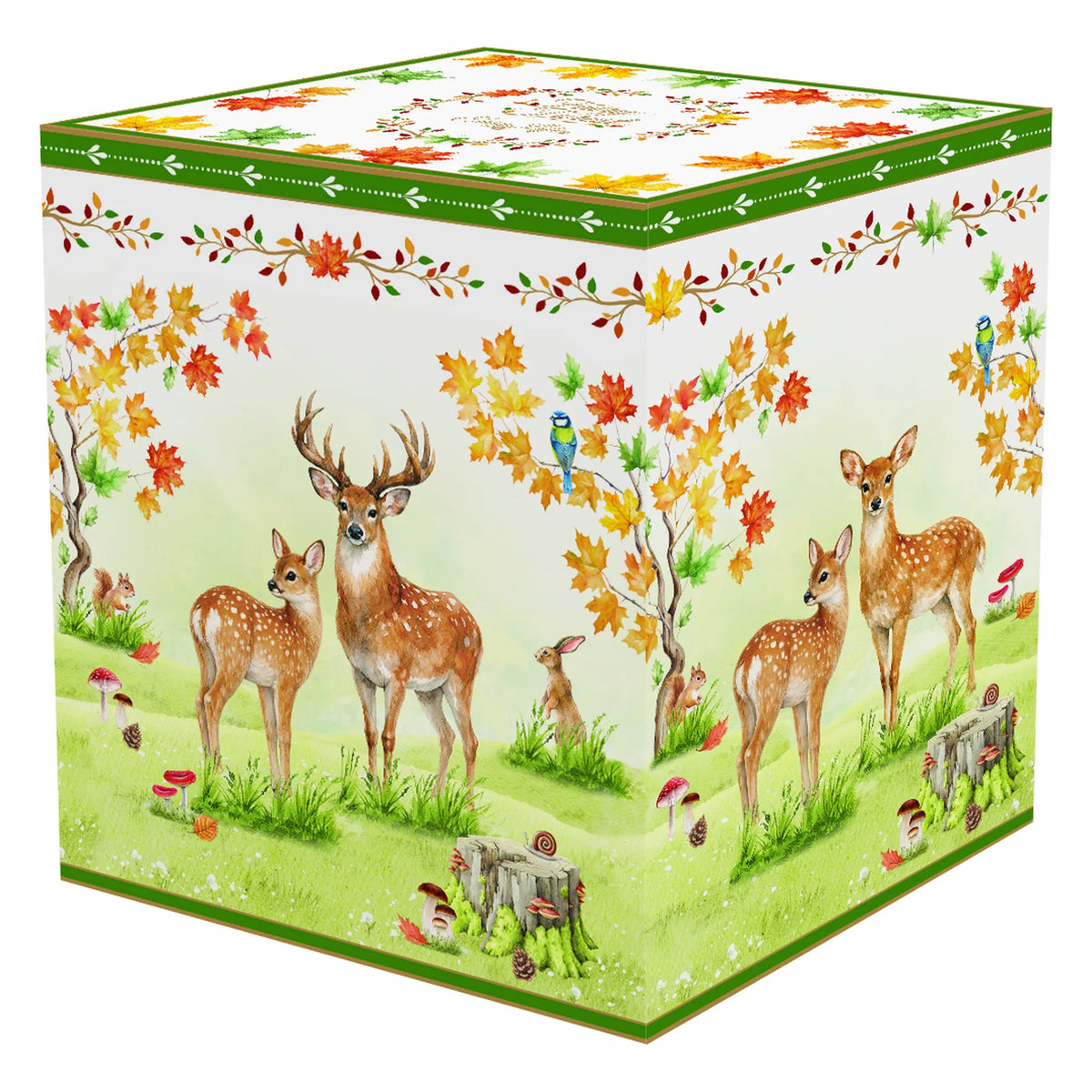 Őszi erdei mintás porcelán eszpresszó kávés csésze 2 személyes készlet