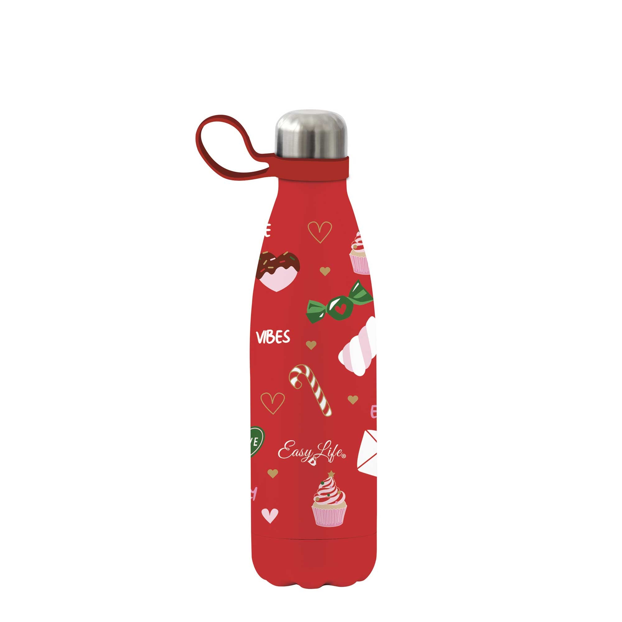 Karácsonyi Duplafalú rozsdamentes acél hőtartó termosz 500ml díszdobozban Christmas Twist