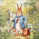 Húsvéti nyuszis papírszalvéta 33x33 cm 20 db-os háromrétegűMister Rabbit