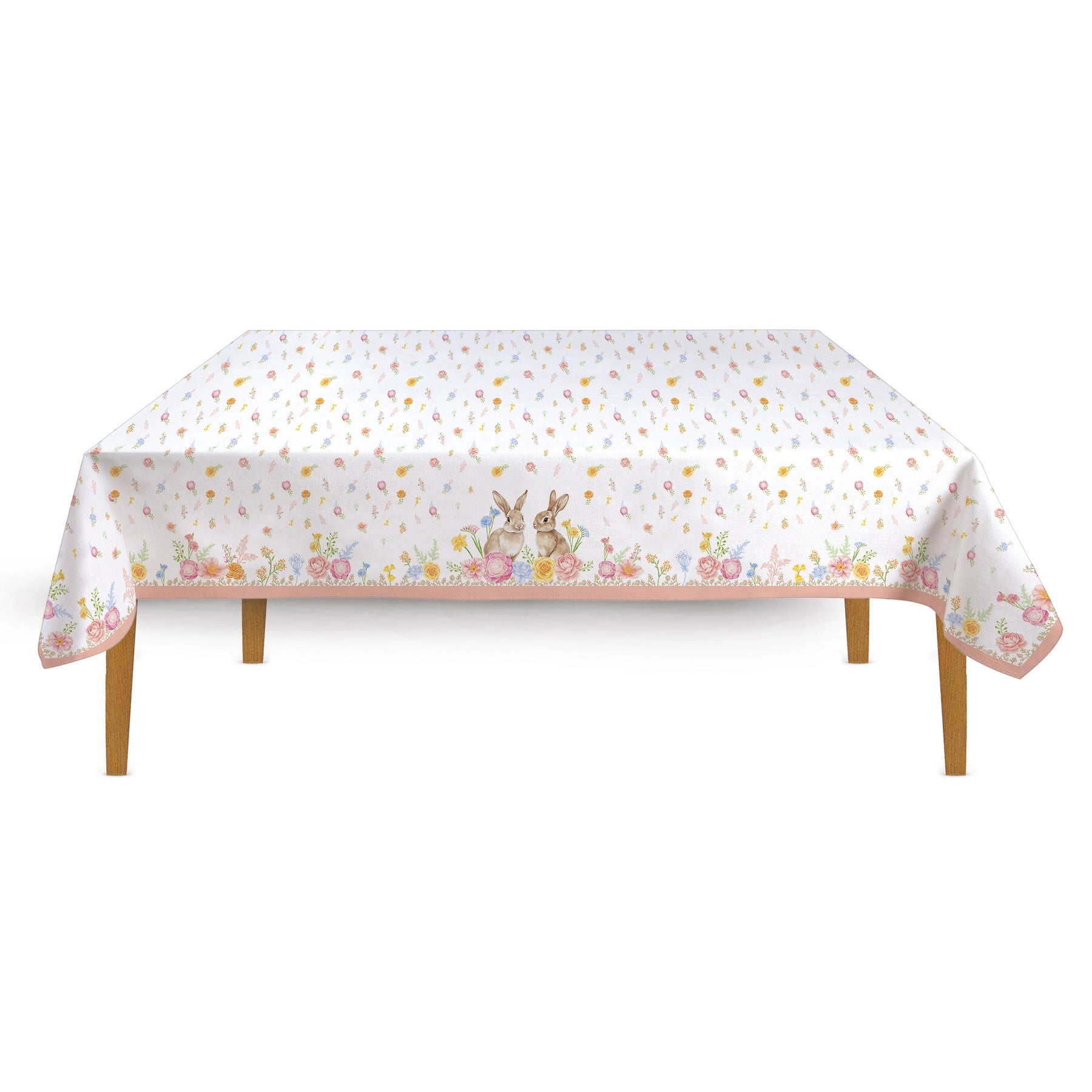 Húsvéti nyuszis nagy Asztalterítő 145x250 cm 100% pamut