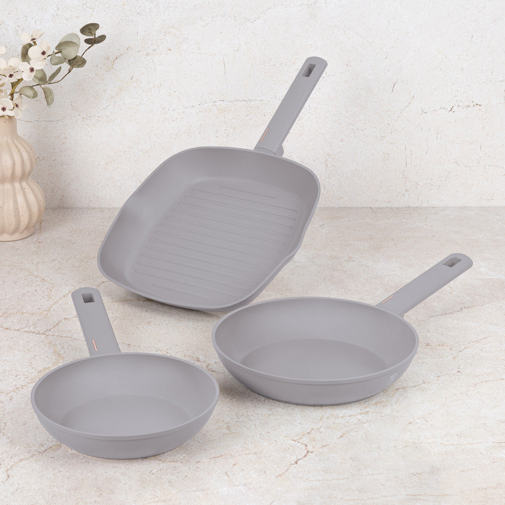 3 részes serpenyő szett Indukciós Berlinger Haus Taupe Collection