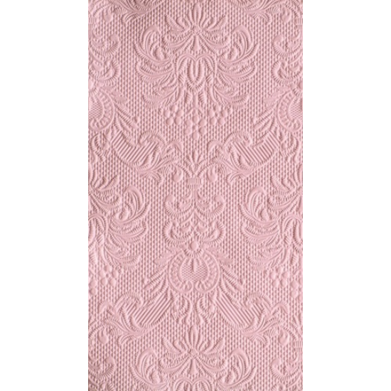 Elegance pastel rose dombornyomott papírszalvéta 33x40 cm 12 db-os