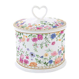 Virág mintás Porcelán konyhai tároló díszdobozban Easy Life Mon Amour