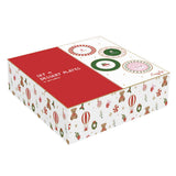 Porcelán desszerttes tányér szett 4 db-os 19,5 cm díszdobozban Christmas Twist