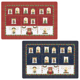 Karácsonyi Műanyag tányéralátét kétoldalas 45x30 cm Festive Avenue
