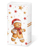 Karácsonyi kakaós-kekszes papír zsebkendő 10 db-os Cocoa and Cookie