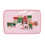 Karácsonyi Porcelán tálca 22x14 cm díszdobozban Christmas Twist