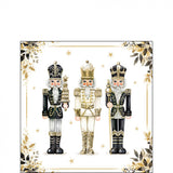 Karácsonyi diótörős háromrétegű papírszalvéta 25x25 cm Royal Nutcrackers