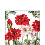 Háromrétegű papírszalvéta 25x25 cm 20 db Karácsonyi Amarillisz