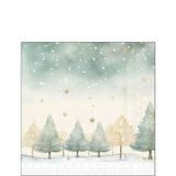 Karácsonyi csillagos mintás szalvéta 25x25 cm 20 db-os Starry Sky