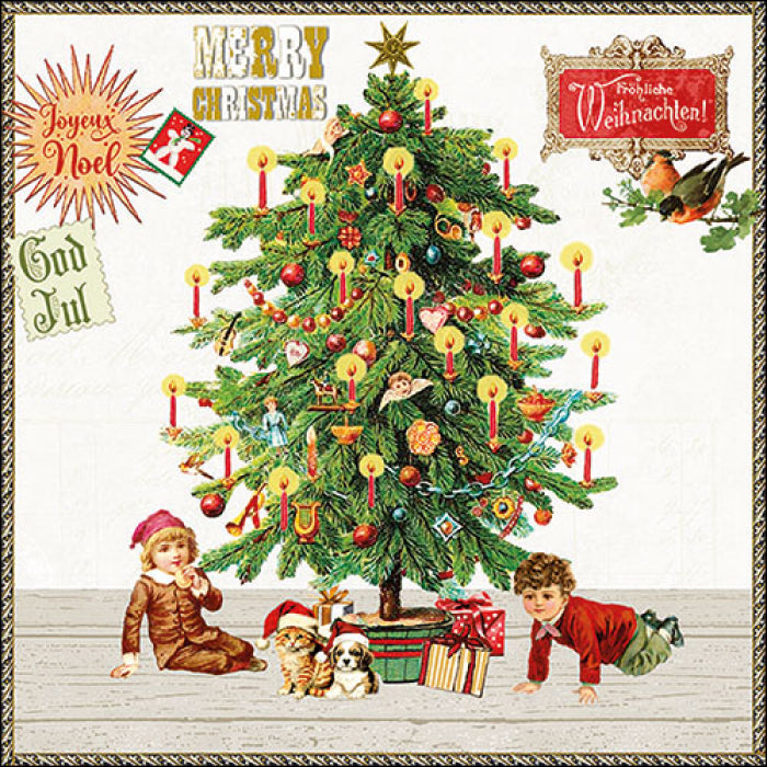 Háromrétegű karácsonyi papírszalvéta 33x33 cm 20 db Under the X-Mas tree