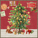 Háromrétegű karácsonyi papírszalvéta 33x33 cm 20 db Under the X-Mas tree piros