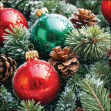 Háromrétegű karácsonyi papírszalvéta 33x33 cm 20 db Frozen baubles