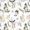 Karácsonyi háromrétegű papírszalvéta 33x33 cm 20 db Forest gnomes