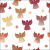 Háromrétegű karácsonyi papírszalvéta 33x33 cm 20 db Angel silhouettes berry
