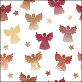 Háromrétegű karácsonyi papírszalvéta 33x33 cm 20 db Angel silhouettes berry
