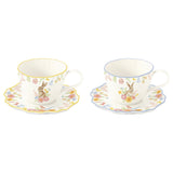 Húsvéti nyuszis porcelán eszpresszó kávés csésze + alj 120 ml 2 db díszdobozban