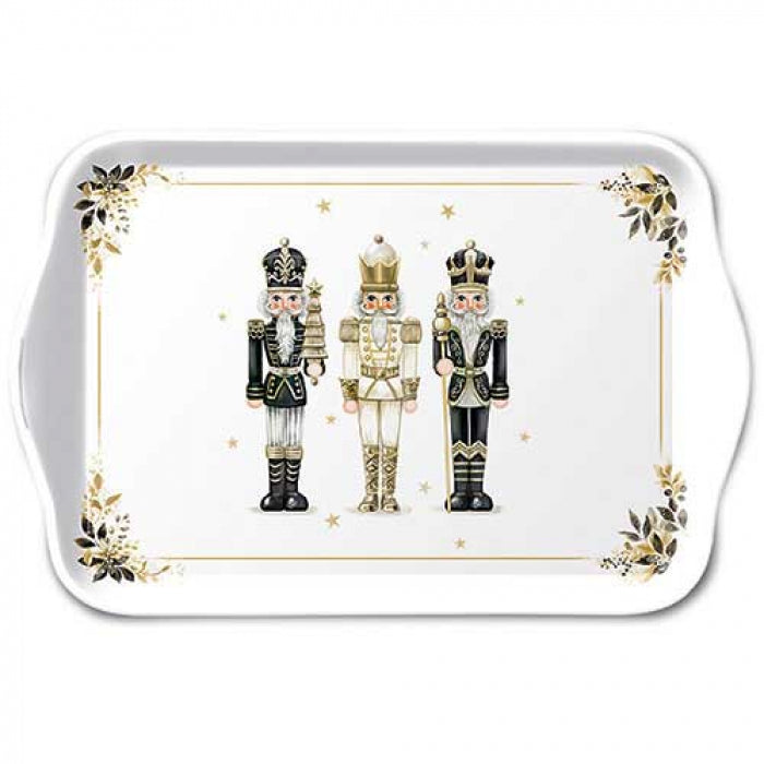 Karácsonyi diótörős műanyag kistálca 13x21 cm Royal Nutcrackers kollekció