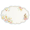 Húsvéti nyuszis porcelán ovális kínálótálca 32x21 cm díszdobozban