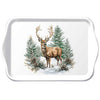 Karácsonyi szarvas mintás műanyag kistálca 13x21 cm Winter Stag
