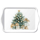 Karácsonyi tündér mintás melamin kistálca 13x21 cm Christmas Fairy