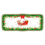 Karácsonyi porcelán tálca 36x15 cm díszdobozban Christmas Heritage