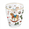 Karácsonyi hintalovas üveg vizes pohár Christmas Toys 250 ml