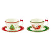 Karácsonyi porcelán eszpresszó kávés csésze díszdobozban Christmas Heritage
