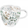 Karácsonyi duplafalú borosilicate üveg csésze 0,25L Collection of Leaves