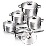 Blaumann Gourmet Line Jumbo 10 db-os INOX edénykészlet BL-1637