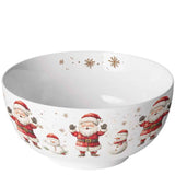 Karácsonyi porcelán müzlis tálka 400 ml Télapós Jolly Friends