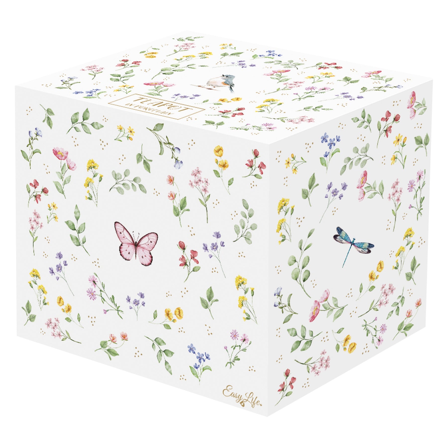 Porcelán teáskanna 800 ml madaras díszdobozzal Fancy Garden